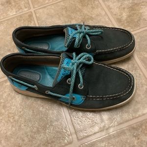 Blue Sperry Boat Shoes